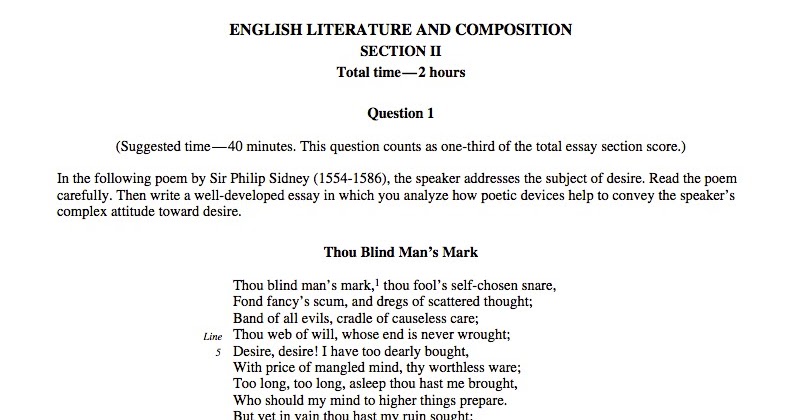 Ap english language and composition synthesis essay topics